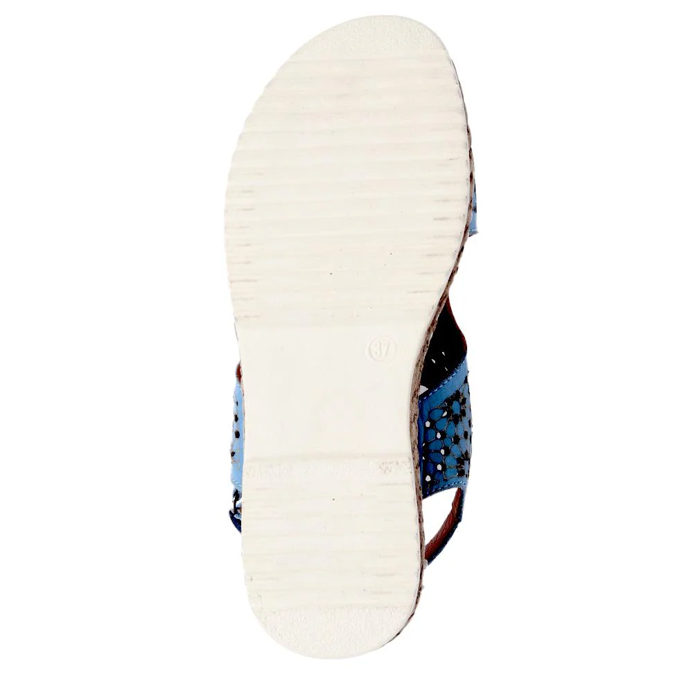 Cut-Out Detail Sandals - DRTMA39001 / 325 697 - Denim - Image 5