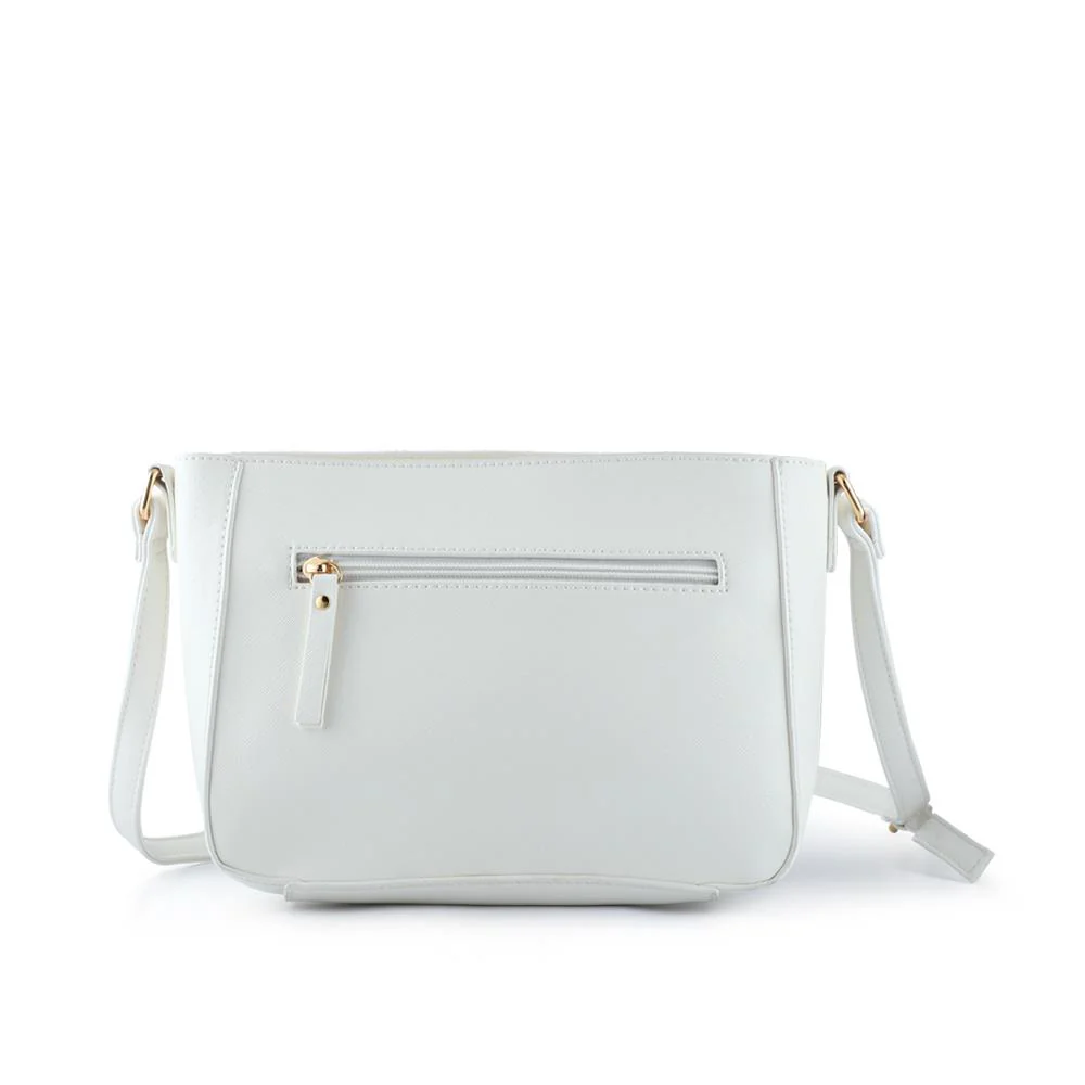 Daily Floral Cross-Body Bag - WAHT41008 / 327 420 - White - Image 3