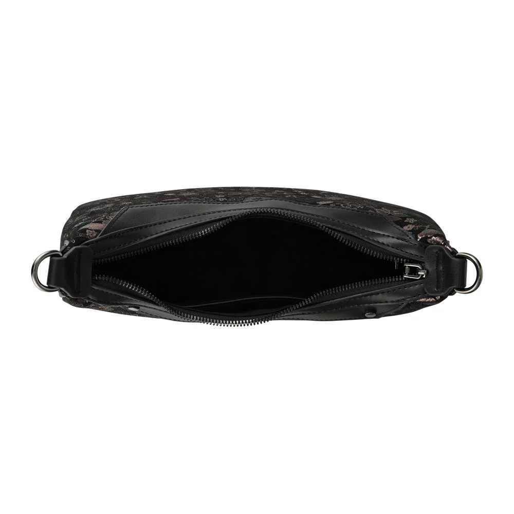 Daily Handbag With Detachable Straps - RIM42000 / 328 368 - Black Floral - Image 3