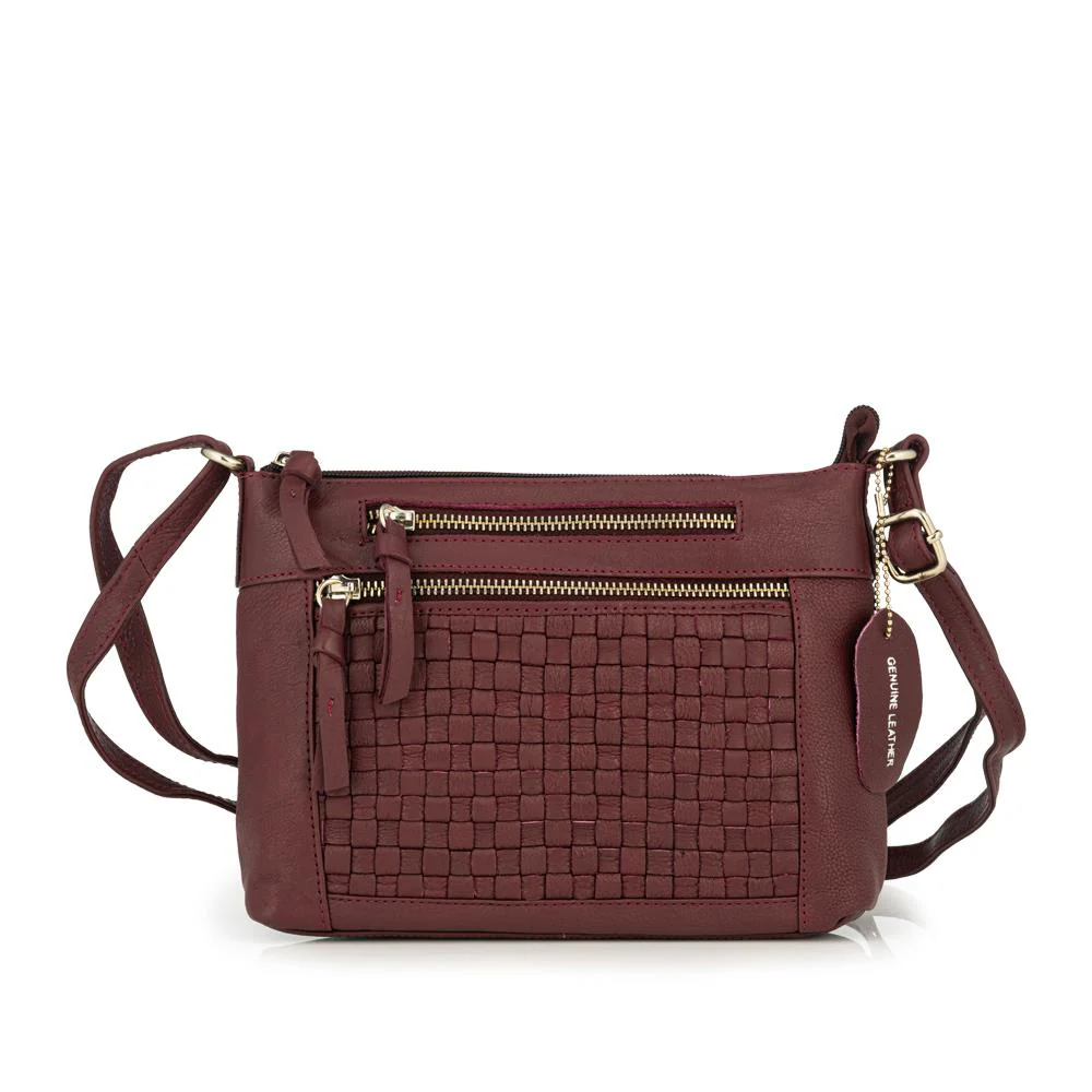 Daily Zip Up Crossbody Bag - JWNBG41007 / 327 767 - Burgundy
