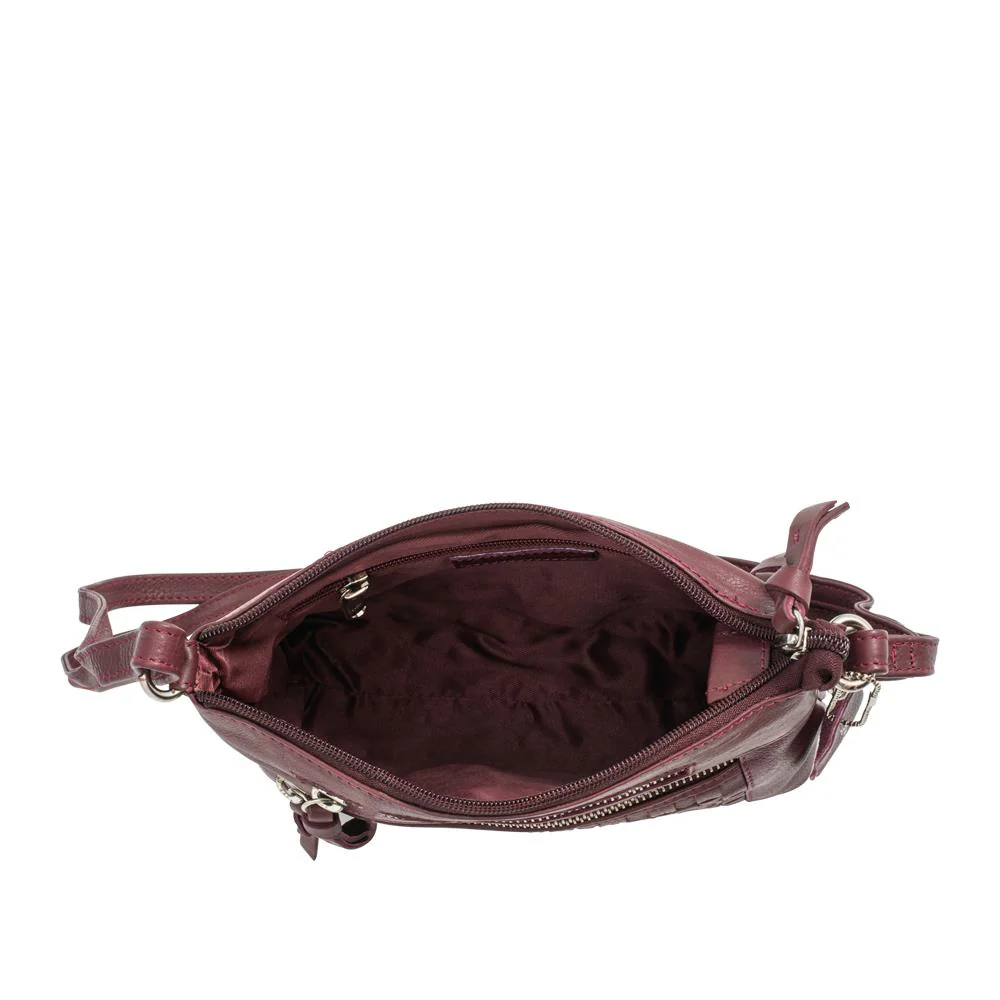 Daily Zip Up Crossbody Bag - JWNBG41007 / 327 767 - Burgundy - Image 2