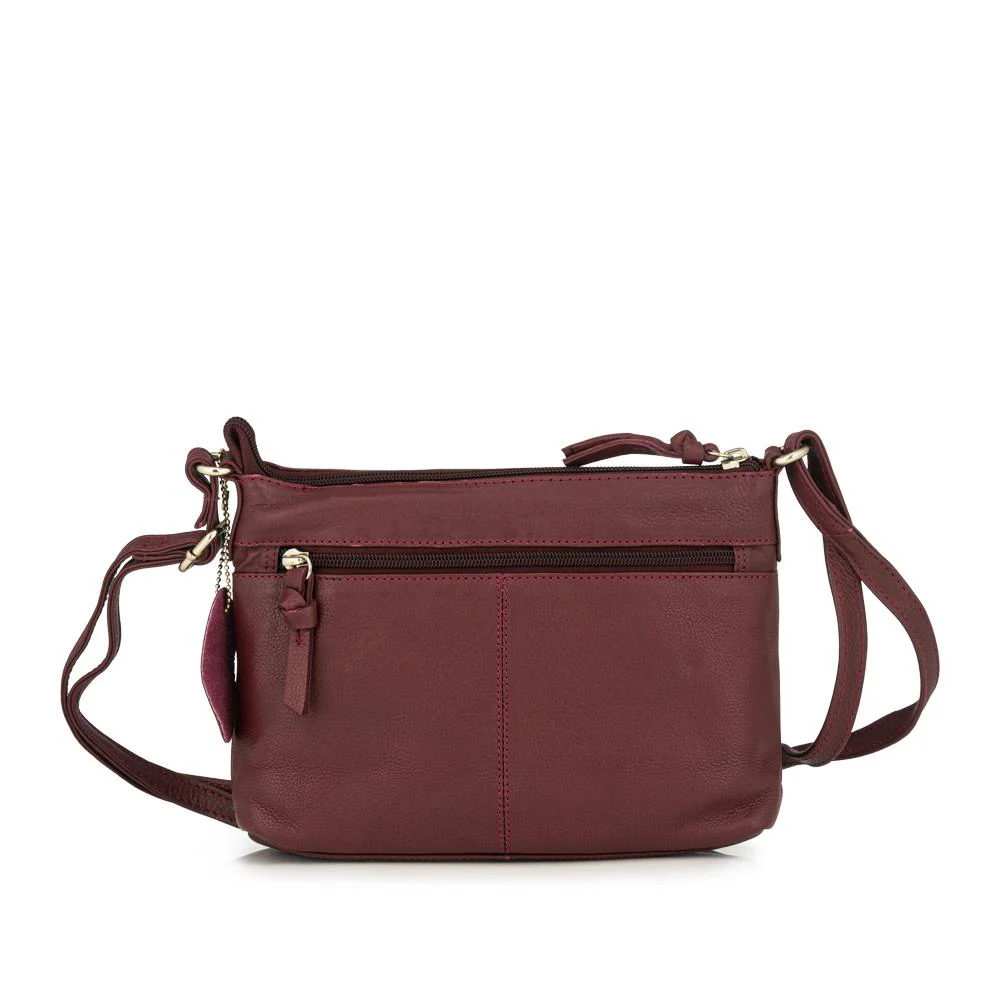 Daily Zip Up Crossbody Bag - JWNBG41007 / 327 767 - Burgundy - Image 3