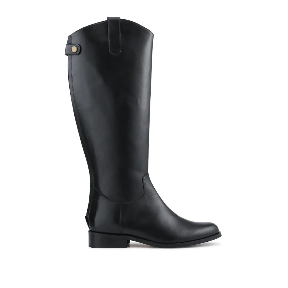 Daliah Leather Long Boots - DALIAH / 328 440 - Black - Image 2