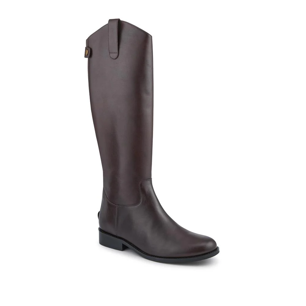 Daliah Leather Long Boots - DALIAH / 328 440 - Brown