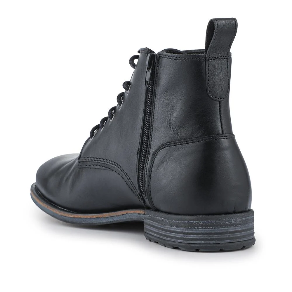 Dalias Leather Ankle Boots - DALIAS / 328 358 - Black - Image 3