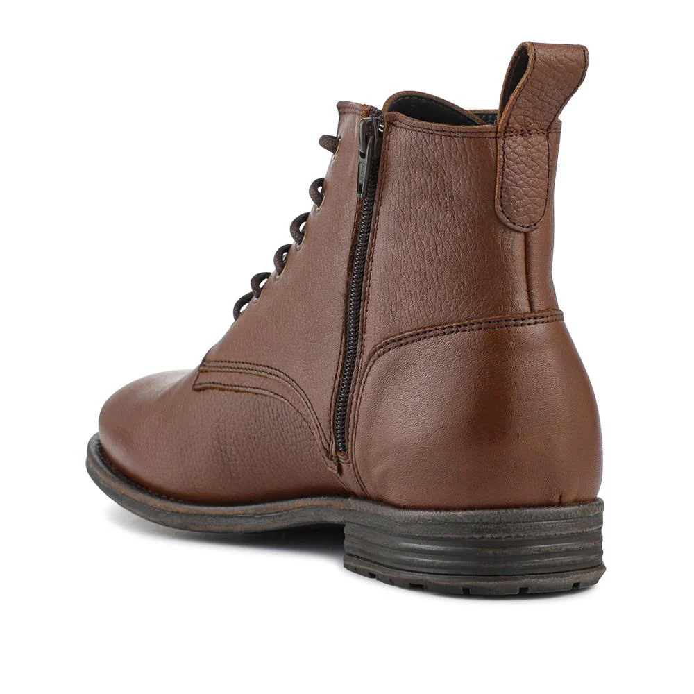 Dalias Leather Ankle Boots - DALIAS / 328 358 - Chestnut - Image 3