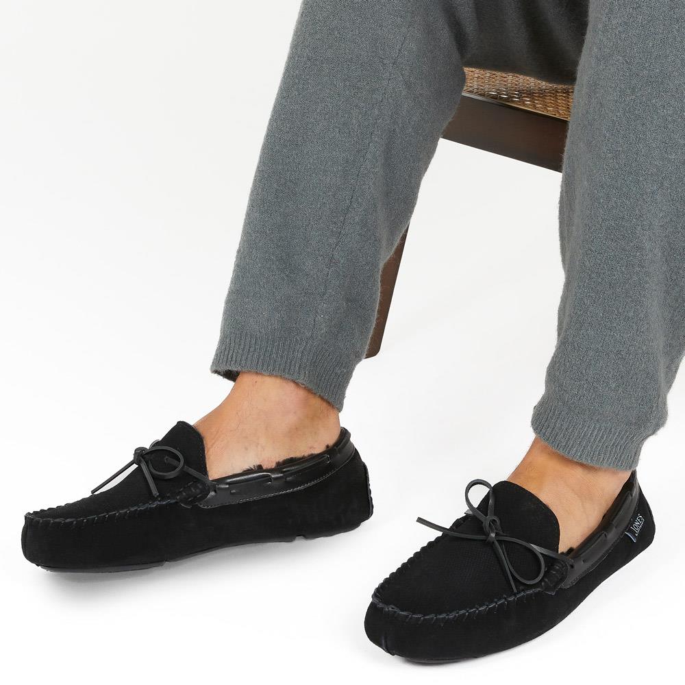 Dallas Sheepskin Lined Slippers - DALLAS / 319 283 - Black - Image 5