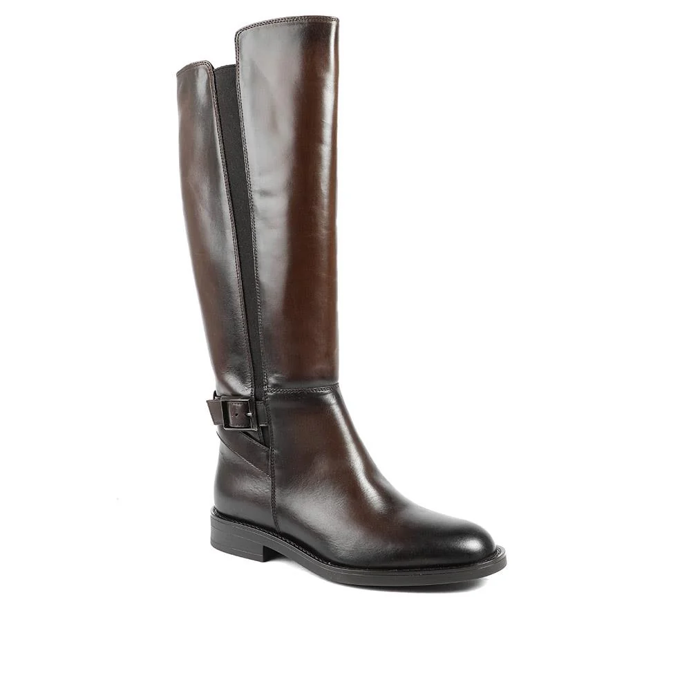 Danica Leather Long Boots - DANICA / 328 082