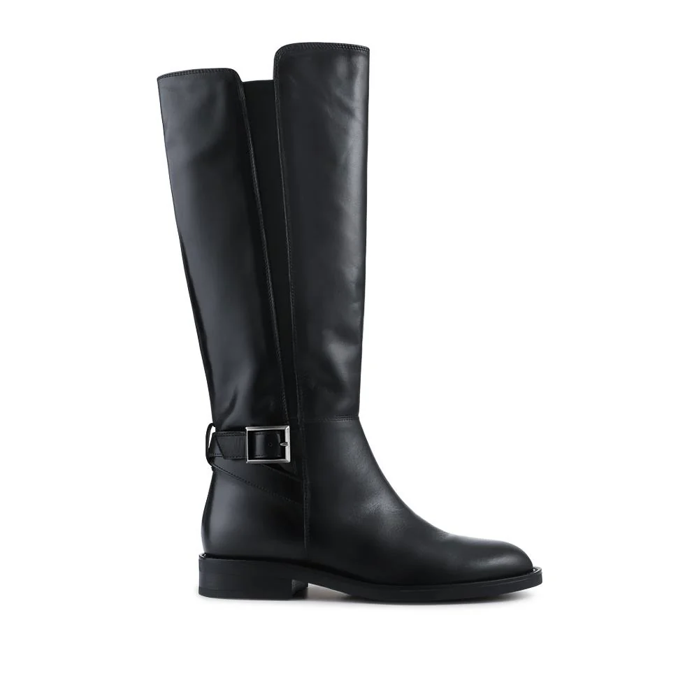 Danica Leather Long Boots - DANICA / 328 082 - Black Leather - Image 2