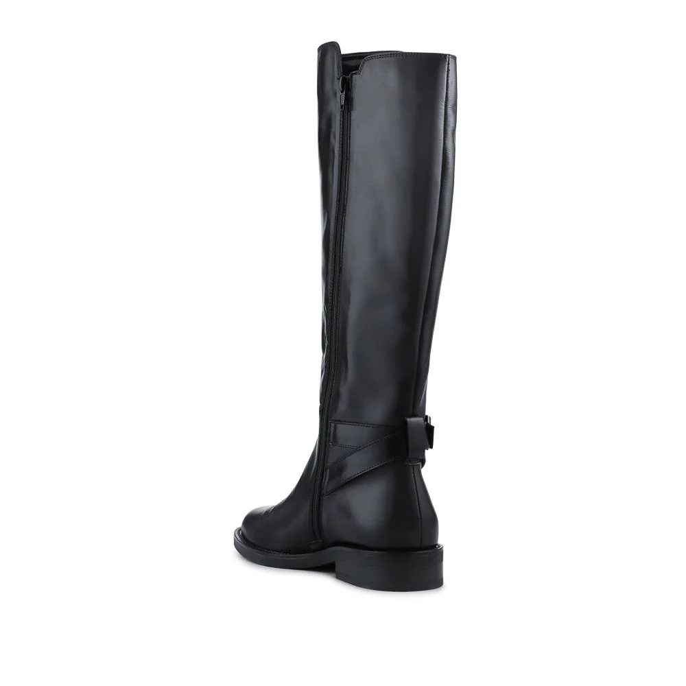 Danica Leather Long Boots - DANICA / 328 082 - Black Leather - Image 3