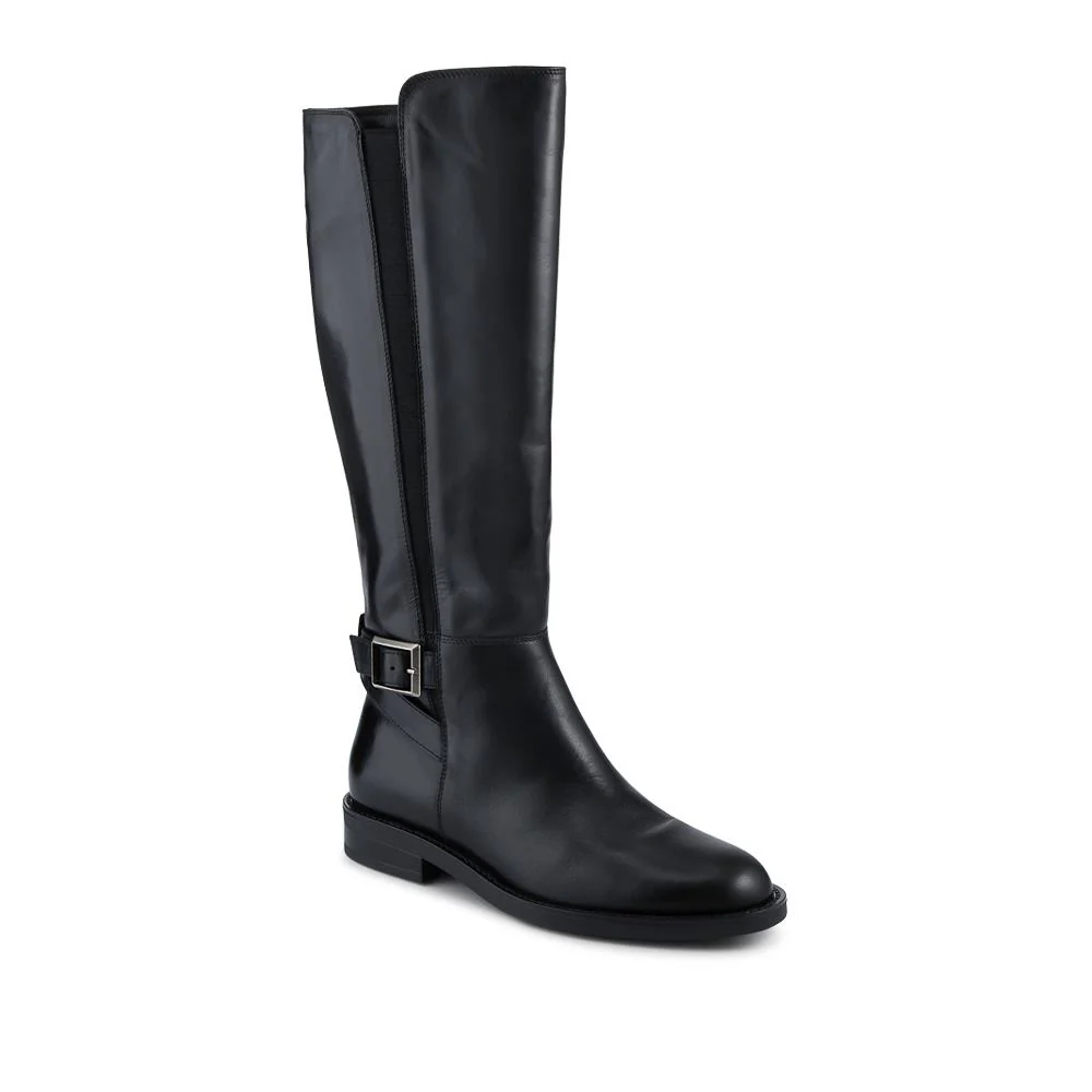 Danica Leather Long Boots - DANICA / 328 082 - Black Leather