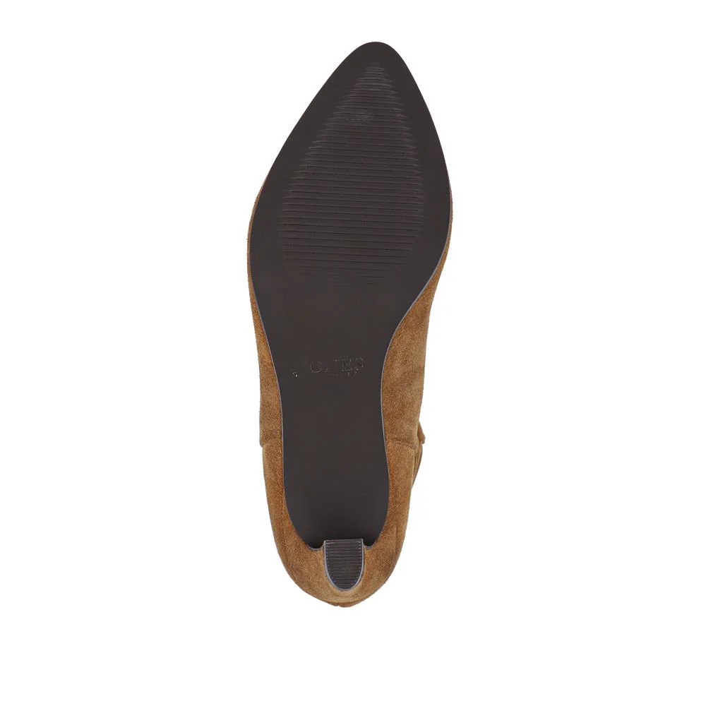 Darlina Leather Slouch Long Boots - DARLINA / 328 083 - Tan Suede - Image 4