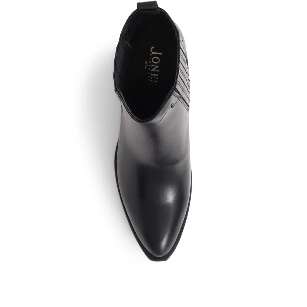 Delanna Leather Ankle Boots - DELANNA / 324 254 - Black - Image 5
