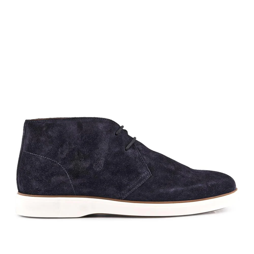 Demetrio Suede Leather Boots - DEMETRIO / 328 070 - Navy Suede - Image 2