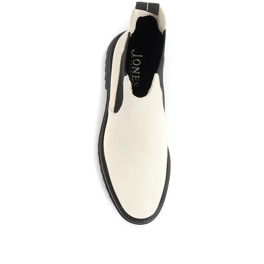 Denno Chunky Chelsea Boots - DENNO / 320 531 - Off White - Image 4