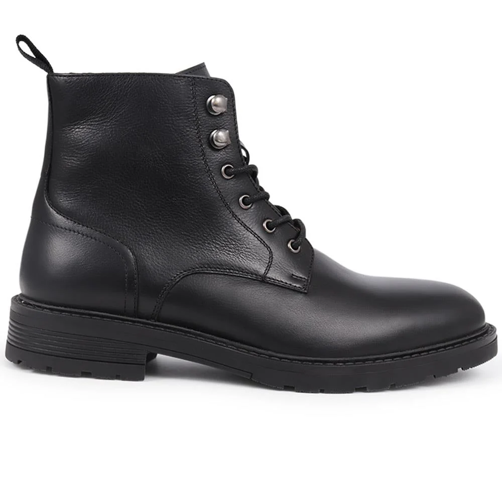 Derry Leather Lace-Up Boots - DERRY / 325 924 - Black - Image 2