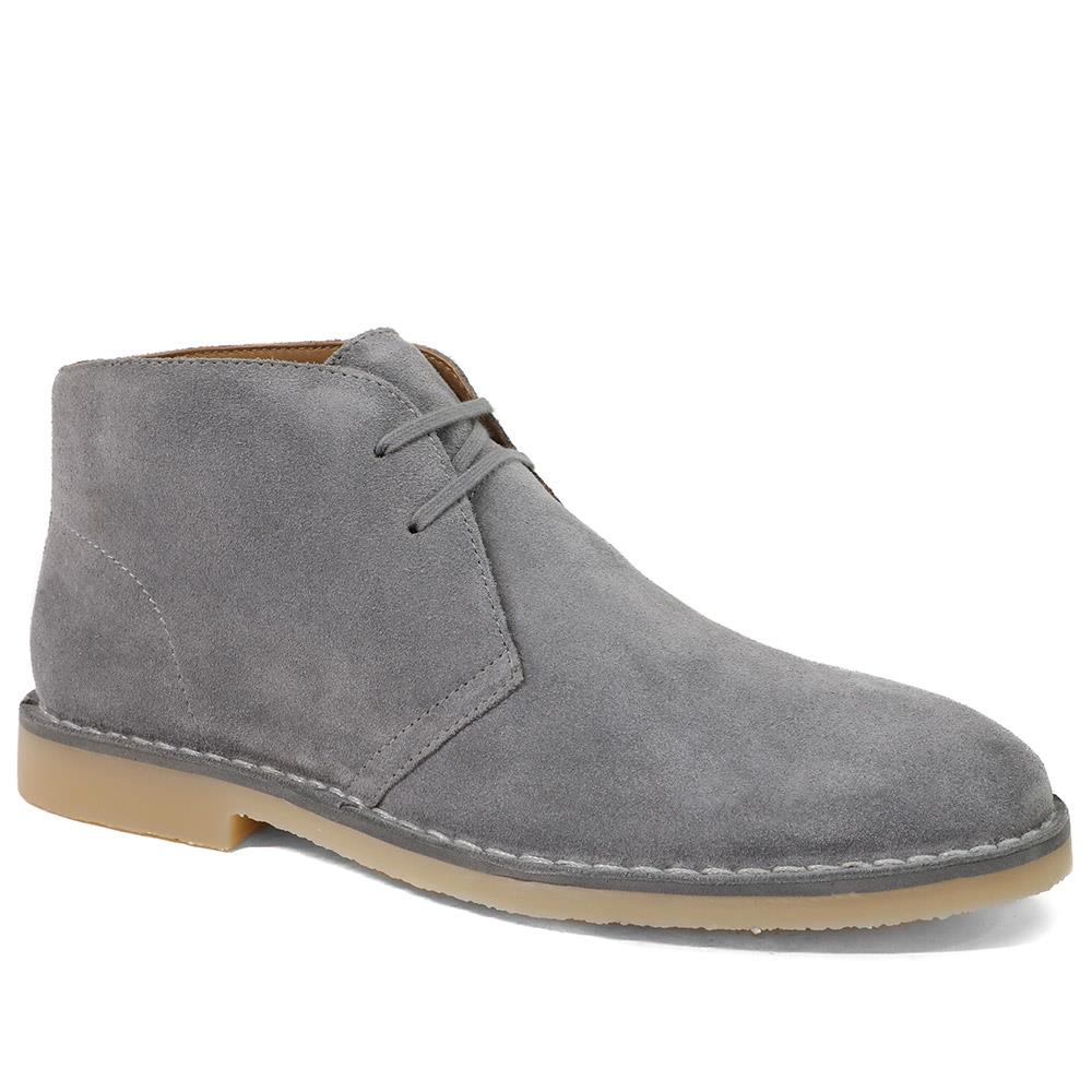 Desert1 Leather Chukka Boots - DESERT1 / 325 926 - Grey Suede