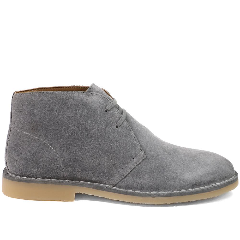 Desert1 Leather Chukka Boots - DESERT1 / 325 926 - Grey Suede - Image 2