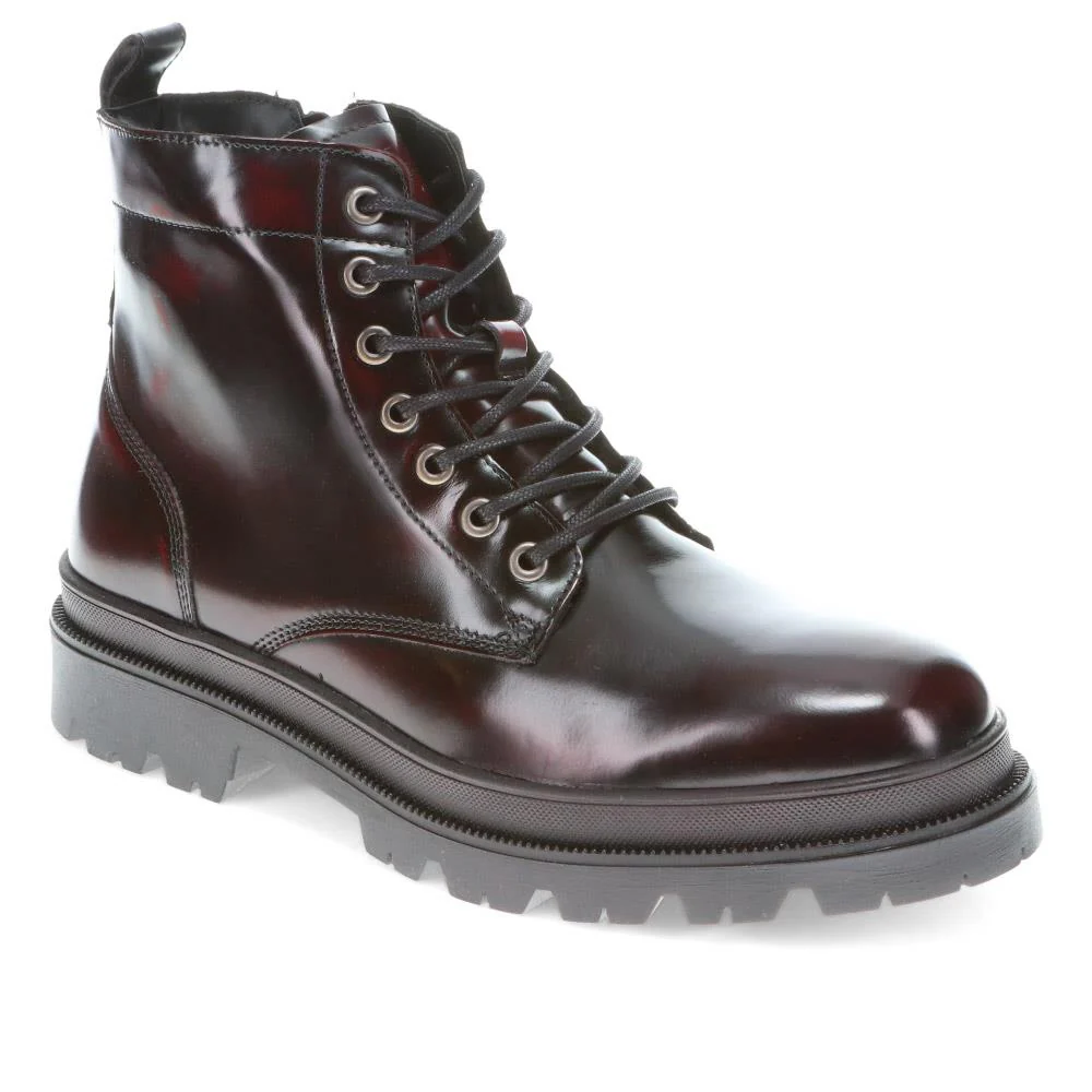 Dewsbury Lace-Up Boots - DEWSBURY / 326 627 - Burgundy