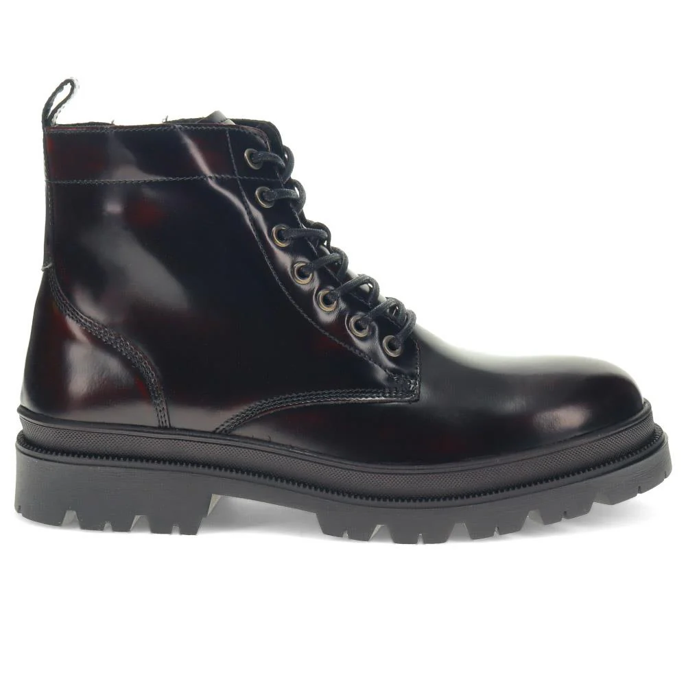 Dewsbury Lace-Up Boots - DEWSBURY / 326 627 - Burgundy - Image 2