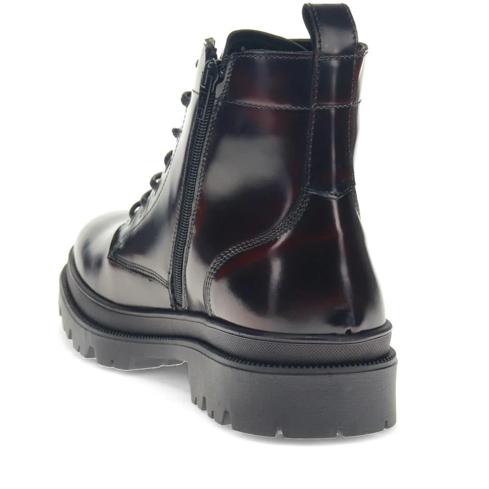 Dewsbury Lace-Up Boots - DEWSBURY / 326 627 - Burgundy - Image 3