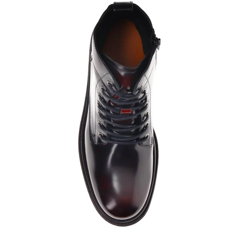 Dewsbury Lace-Up Boots - DEWSBURY / 326 627 - Burgundy - Image 5