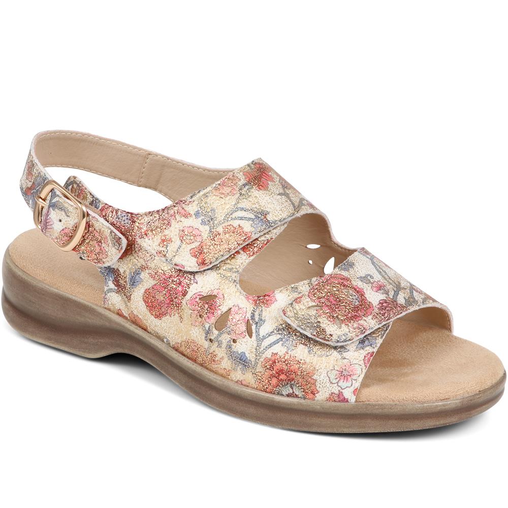 Extra-Wide Fit Adjustable Slingback Sandals - DIVINA / 321 458 - Image 3