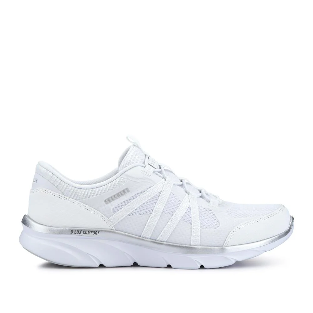 D'lux Comfort - Surreal Ladies Trainers - SKE41062 / 326 738 - White-Silver - Image 2