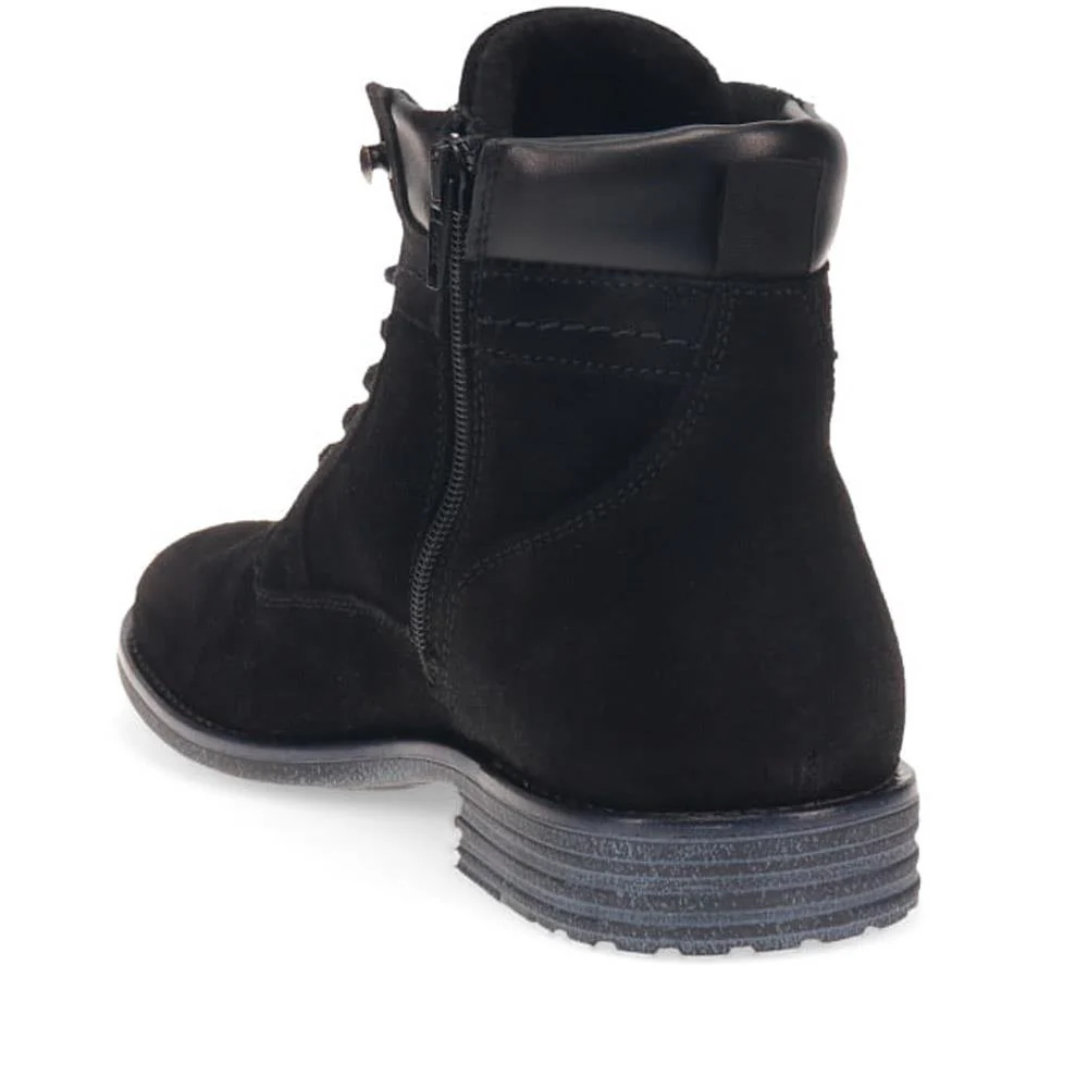 Docklands Leather Lace-Up Boots - DOCKLANDS / 321 008 - Black Suede - Image 3
