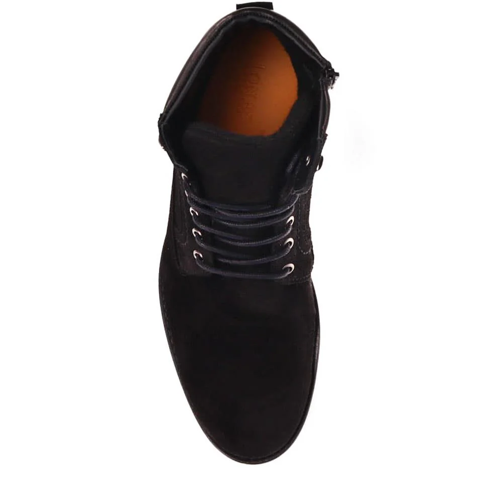 Docklands Leather Lace-Up Boots - DOCKLANDS / 321 008 - Black Suede - Image 5