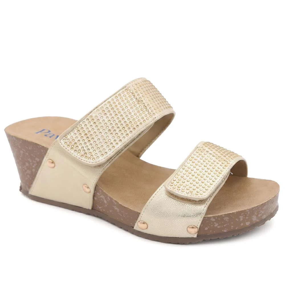 Dual Adjustable Fasten Wedge Sandals - BAIZH43046 / 329 347 - Image 2