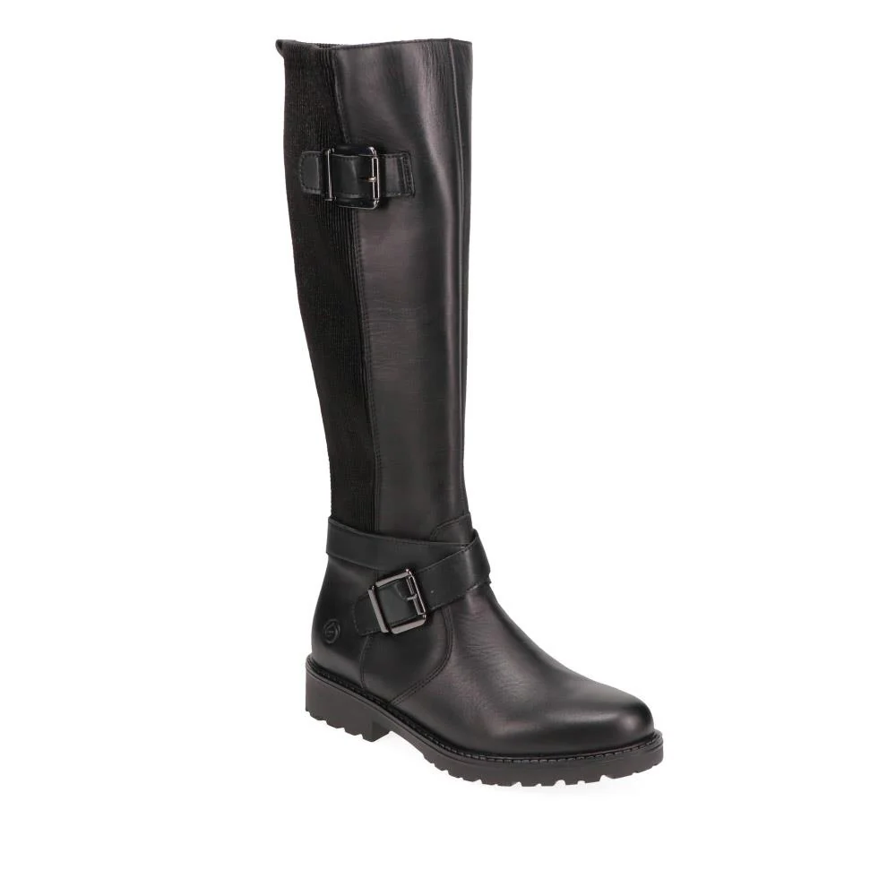 Dual-Buckle Long Boots - DRS40505 / 325 670 - Black
