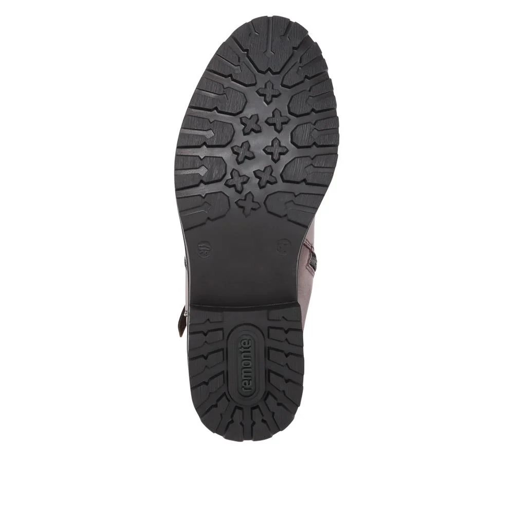 Dual-Buckle Long Boots - DRS40505 / 325 670 - Brown - Image 6