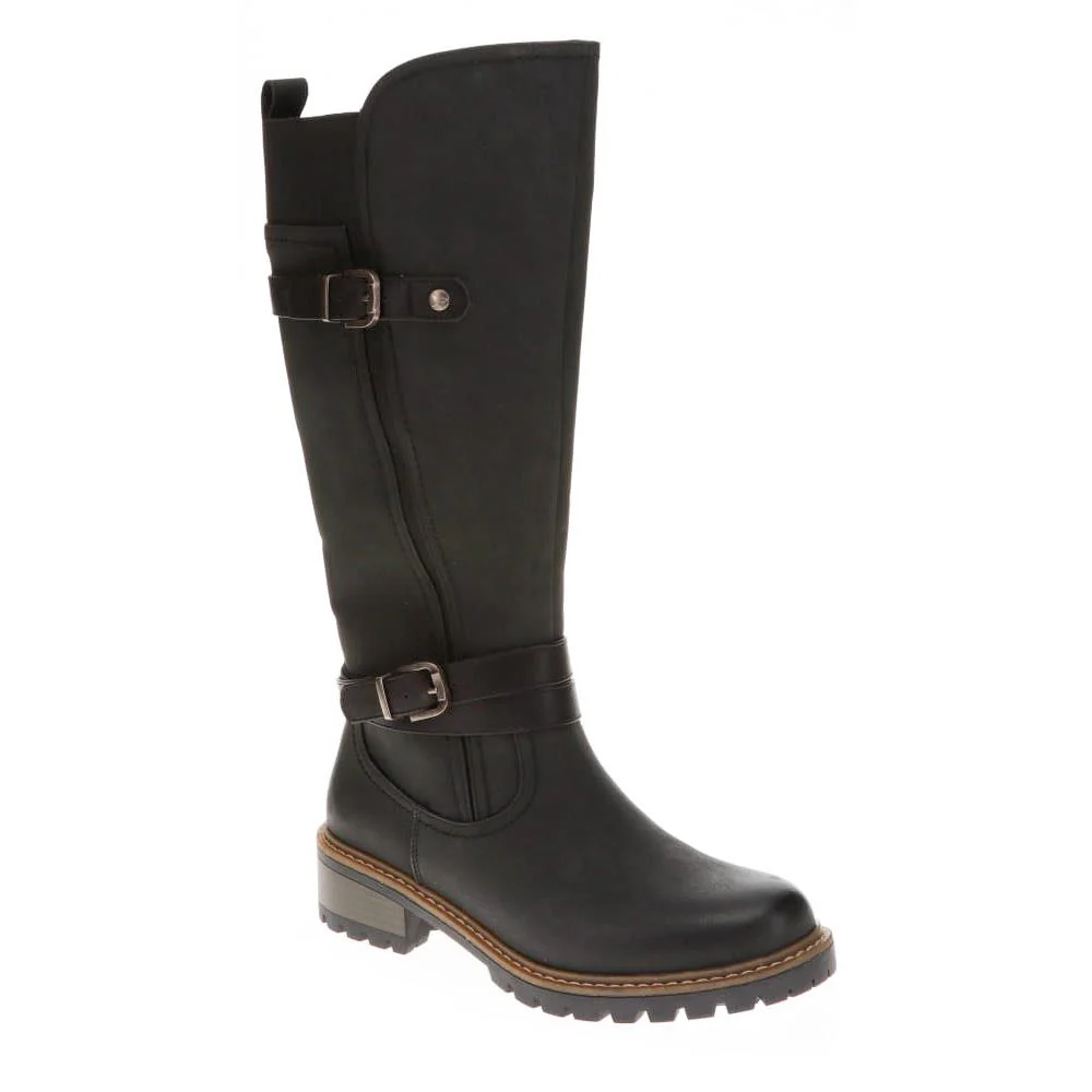 Dual-Buckle Long Boots - PINYI40005 / 326 150 - Black
