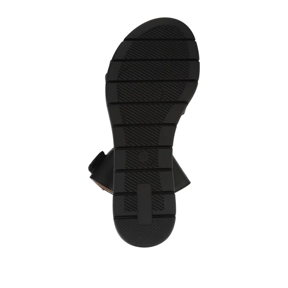 Dual-Buckled Mule Sandals - WOIL41018 / 327 182 - Black - Image 7