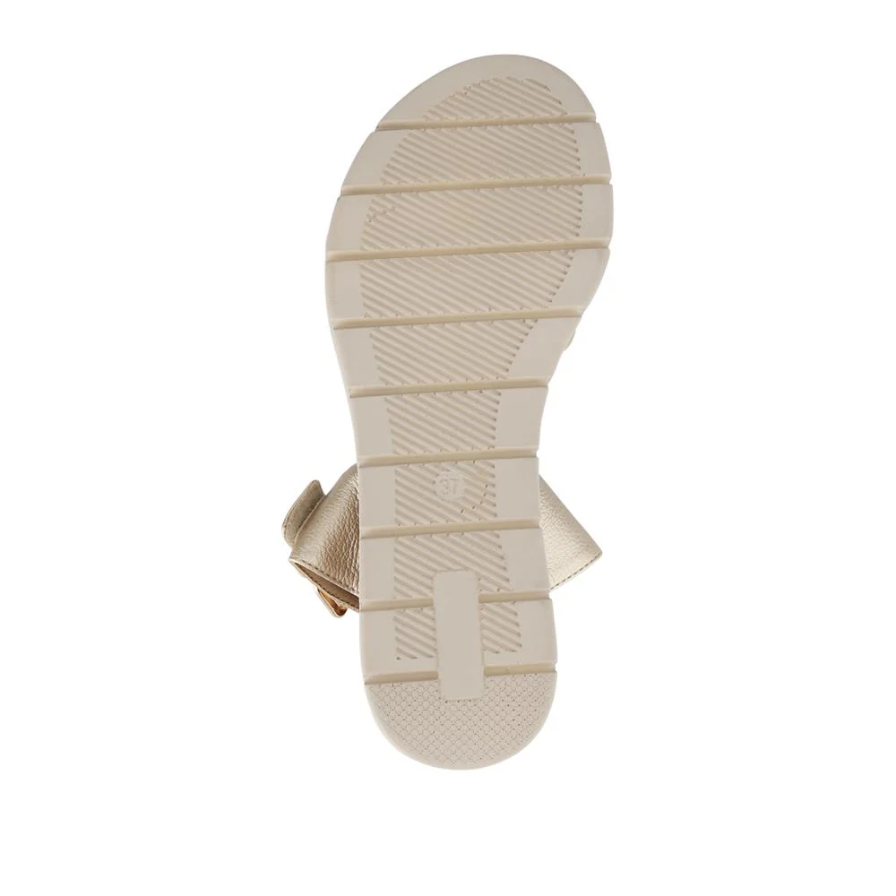 Dual-Buckled Mule Sandals - WOIL41018 / 327 182 - Gold - Image 7