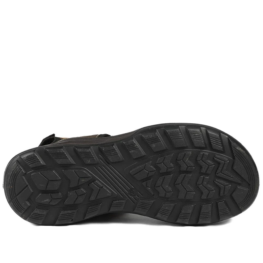 Dual Fasten Comfort Sandals - DDIN43008 / 329 102 - Brown - Image 6