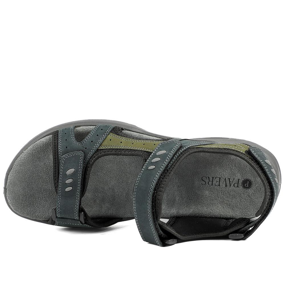 Dual Fasten Comfort Sandals - DDIN43008 / 329 102 - Navy Blue-Green - Image 5