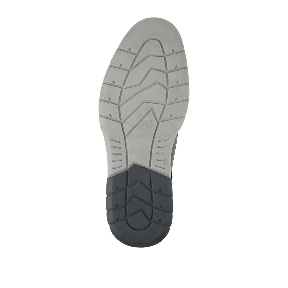Elastic Fit Lace Up Shoes - PARK41042 / 327 262 - Navy - Image 5
