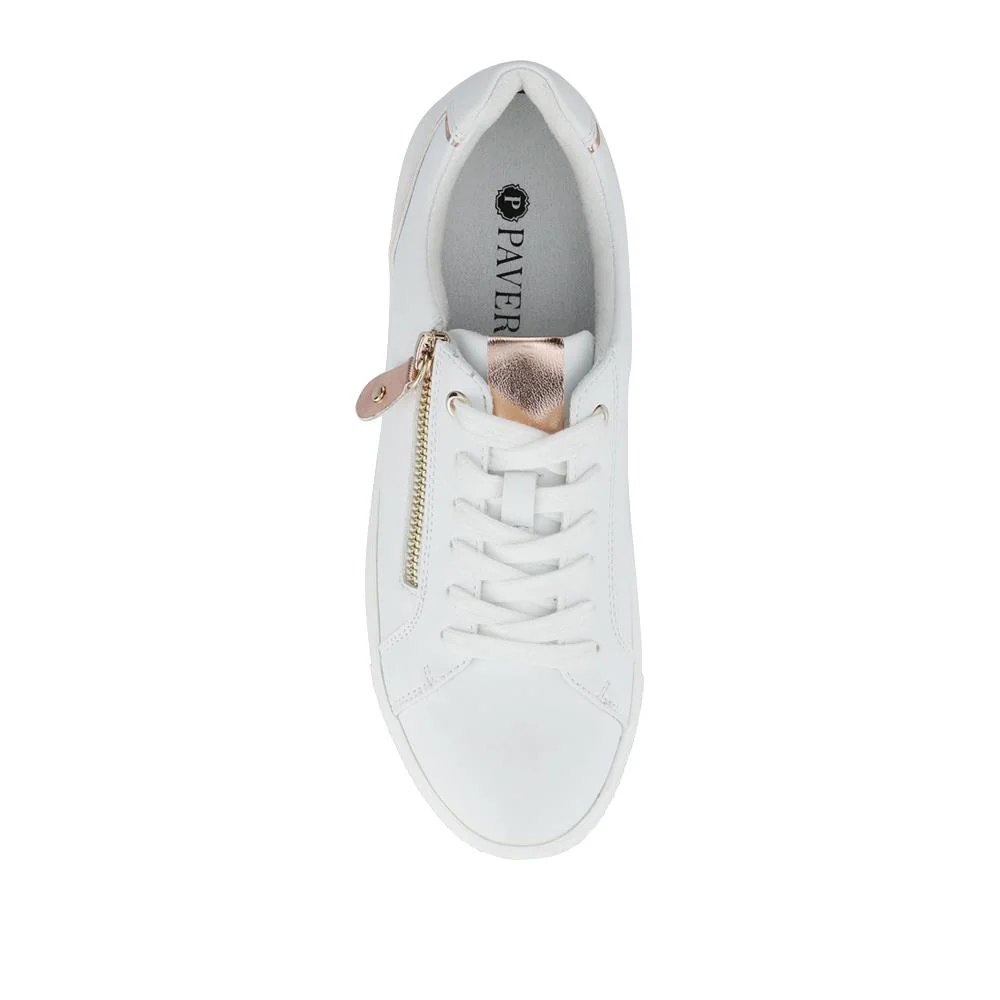 Dual-Fasten Platform Trainers - WBINS41005 / 327 106 - White - Image 4