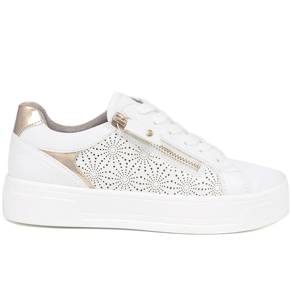 Dual-Fasten Trainers - WBINS39005 / 324 928 - White - Image 2