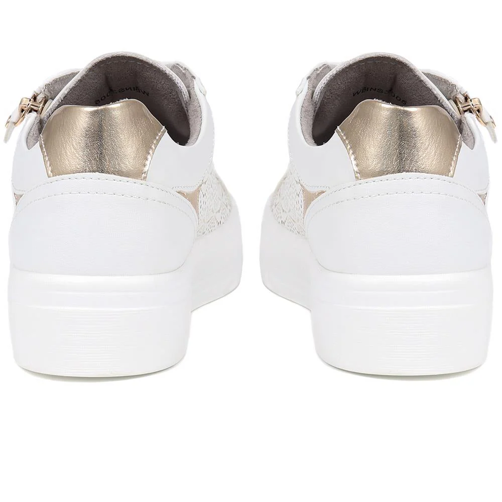 Dual-Fasten Trainers - WBINS39005 / 324 928 - White - Image 3