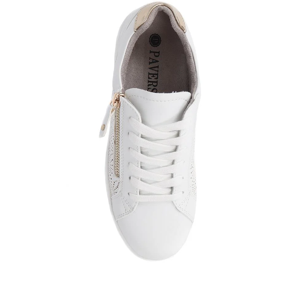 Dual-Fasten Trainers - WBINS39005 / 324 928 - White - Image 5