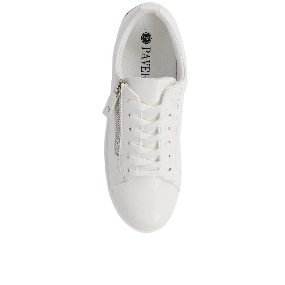 Dual-Fasten Trainers - WBINS39007 / 324 929 - White - Image 5