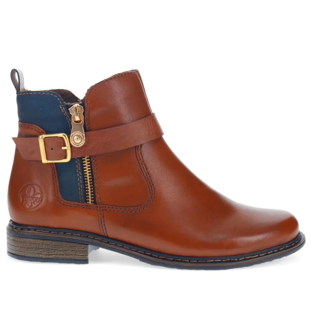 Dual-Fastening Ankle Boots - RKR40508 / 325 676 - Tan - Image 2