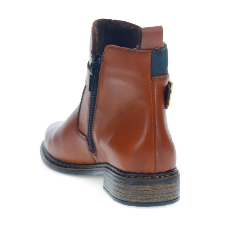 Dual-Fastening Ankle Boots - RKR40508 / 325 676 - Tan - Image 3
