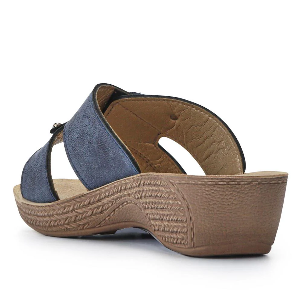 Adjustable Extra-Cushioned Sandals - INB41021 / 327 505 - Navy - Image 3