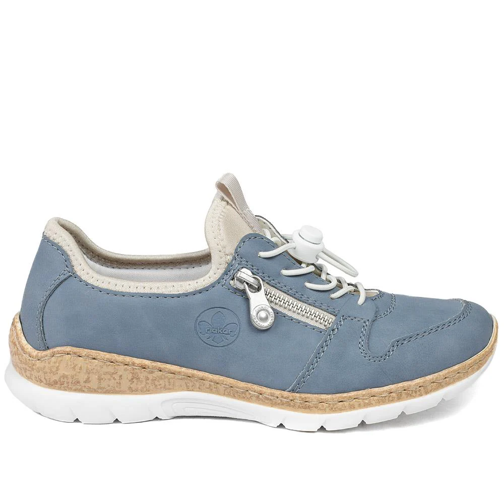 Dual-Fastening Memory-Foam Trainers - RKR41517 / 326 833 - Blue - Image 2