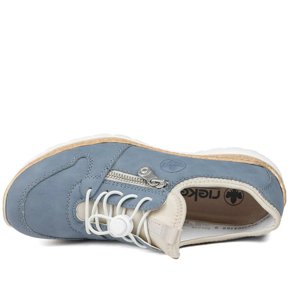 Dual-Fastening Memory-Foam Trainers - RKR41517 / 326 833 - Blue - Image 4