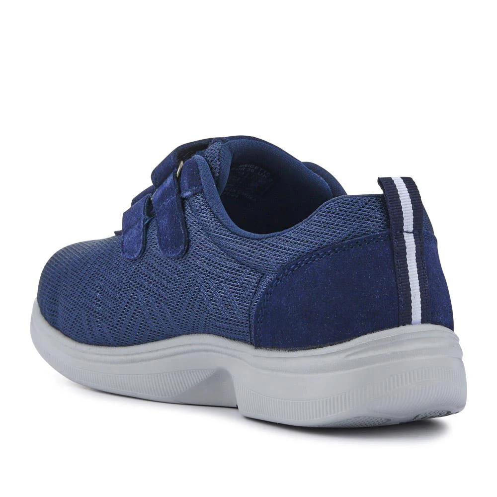 Extra-Wide Touch-Fasten Monk Shoes - BRIGETTE / 327 105 - Navy - Image 3